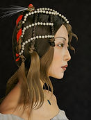 Conceptual self-portrait of Hiroko Masuda exploring identity and transformation.