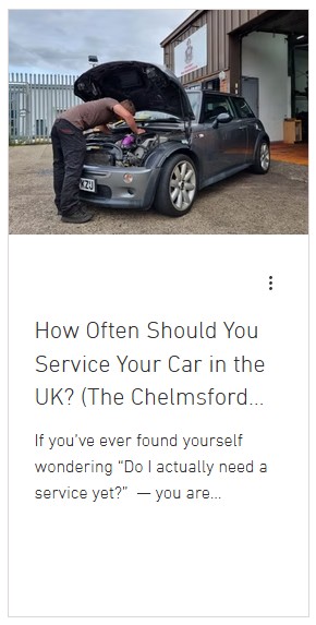 A blog post article explaining how often a car owner should service their vehicle