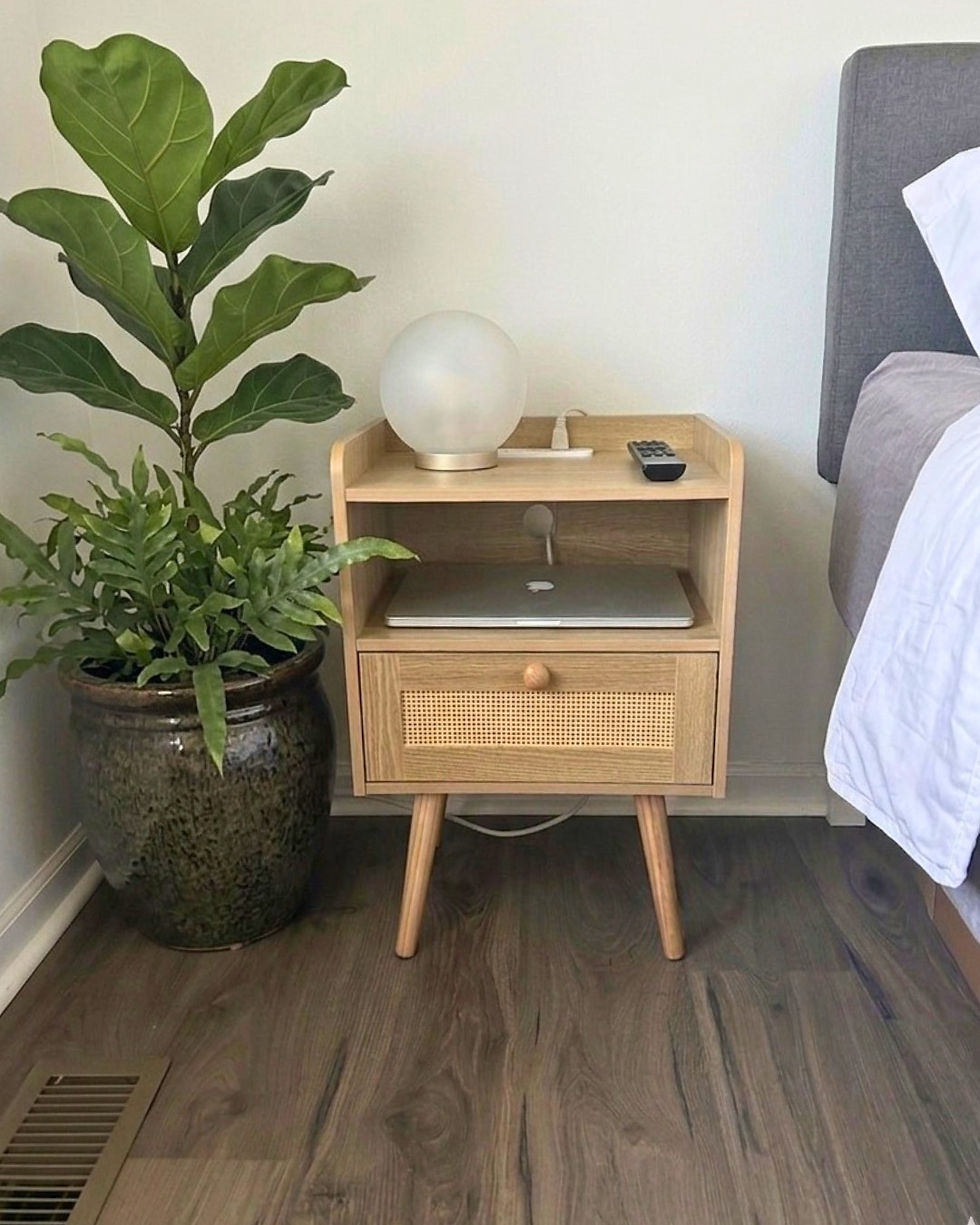 Our New Bedside Besties: The Dreamy Rattan Nightstands