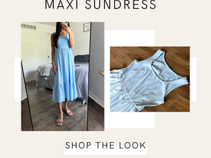 Square Neck Tiered Maxi Sundress
