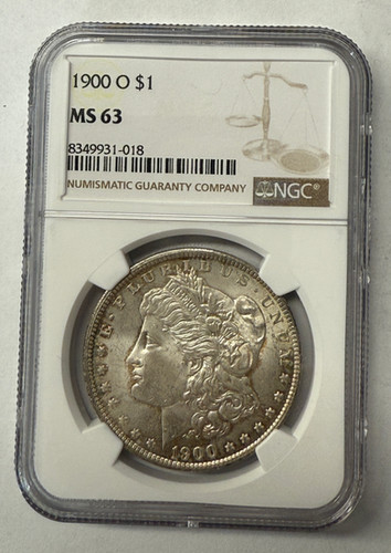 1900 O Morgan Silver Dollar NGC MS 63 | Ed's Elegant Coins