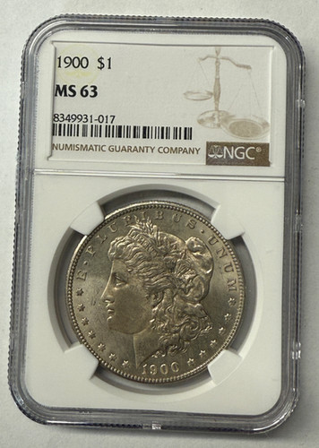 1900 P Morgan Silver Dollar NGC MS 63 | Ed's Elegant Coins
