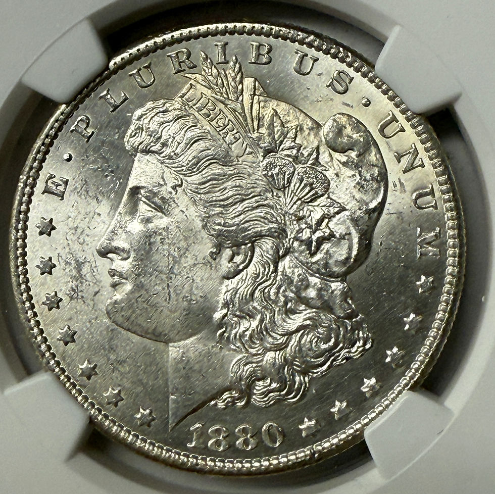 Thumbnail: 1880 S Morgan Silver Dollar NGC MS 62