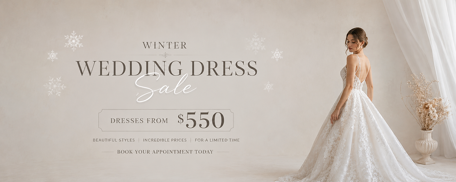 Winter wedding dress sale
