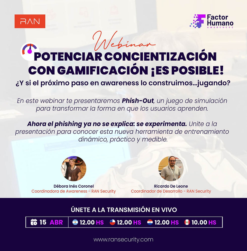 Webinar: Potenciar concientización con gamificación ¡ES POSIBLE!
