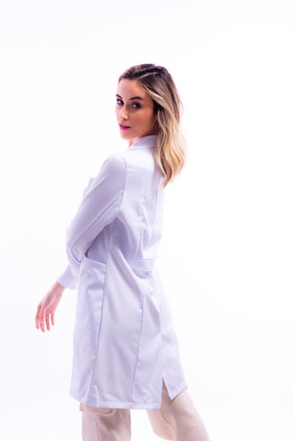 Miniatura: Jaleco Feminino  Gabardine Elastano  Especialista Titulado  SBEM