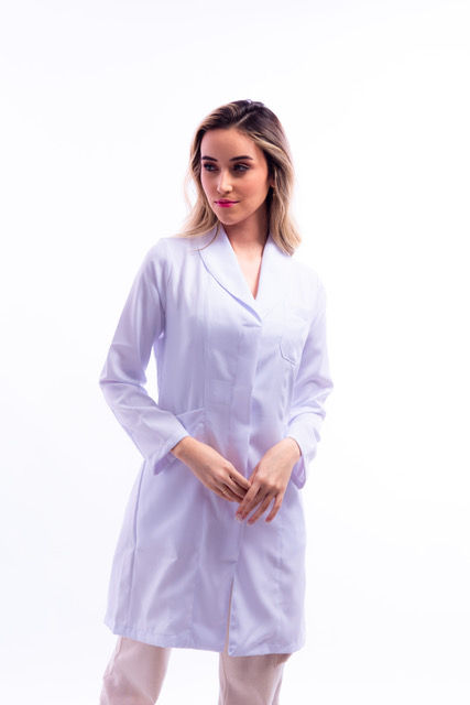 Miniatura: Jaleco feminino  gabardine elastano- AMIB