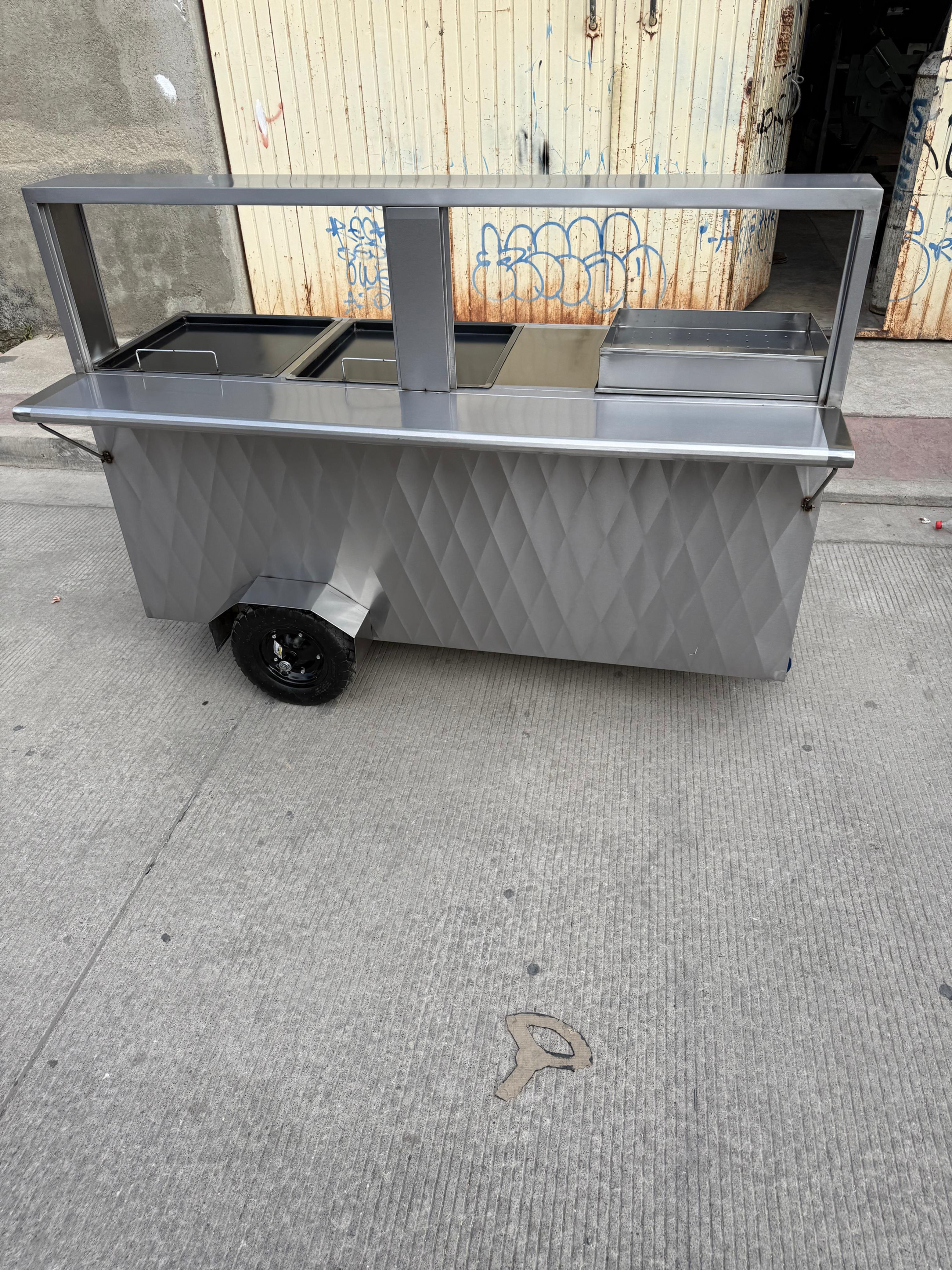 Carro taquero con 2 planchas