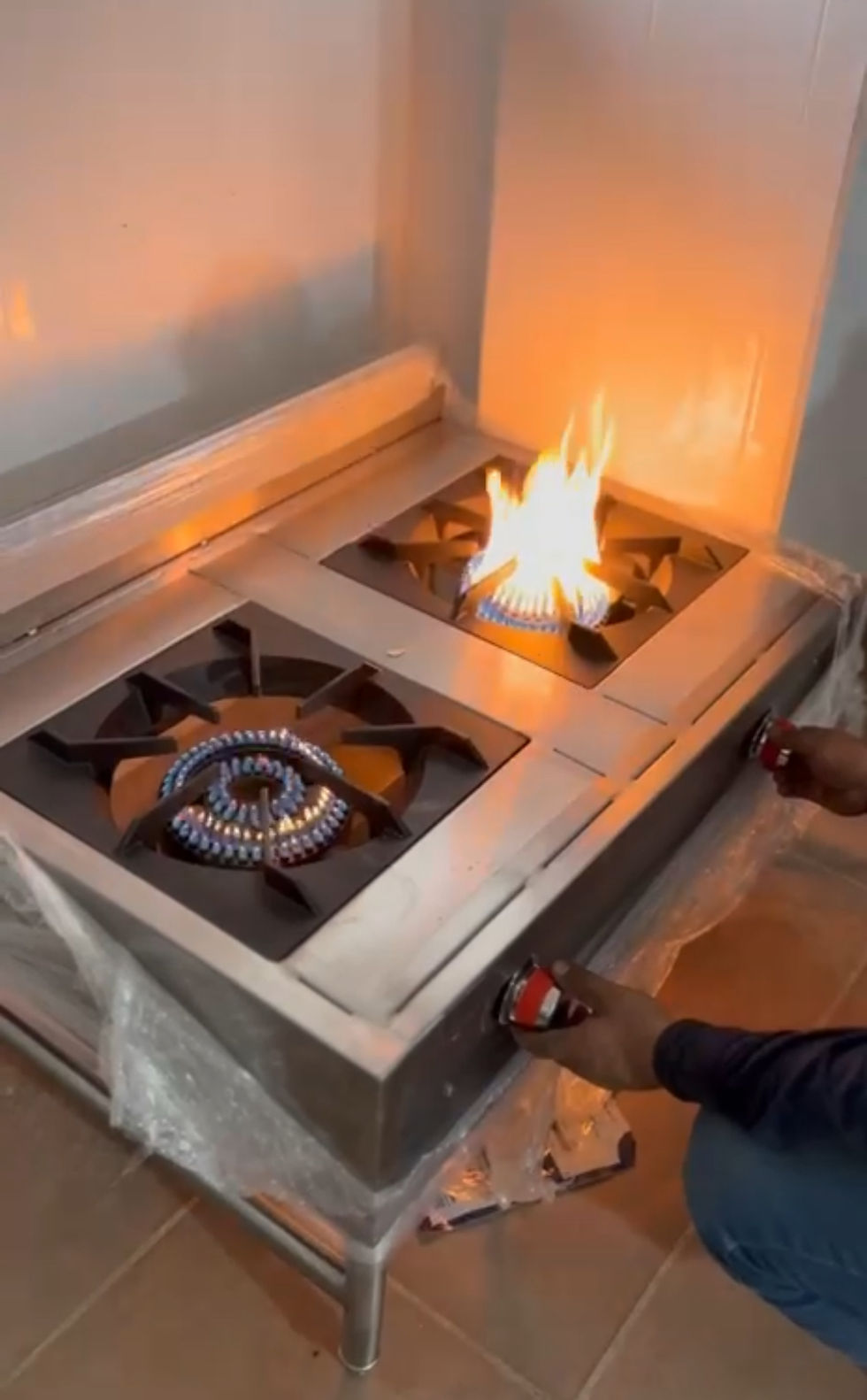 Miniatura: Estufa/Parrilla baja industrial