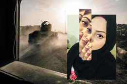 Frontline of Mosul Offensive.