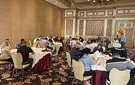 A picture of the Lodestar team working on group projects.
