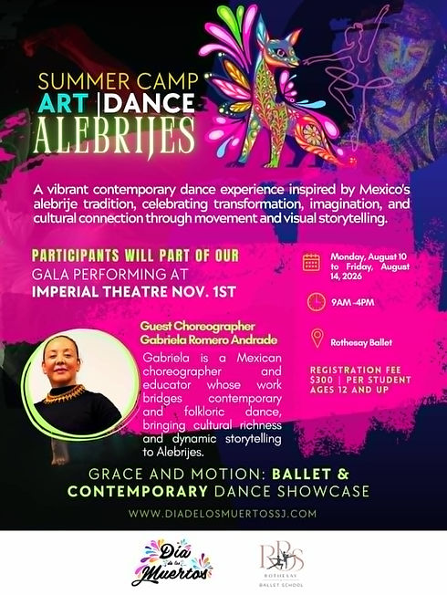 Summer Dance Camp with Rothesay Ballet School and the Dia de los muertos festival.jpeg
