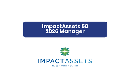 ALIVE was recognized by Impact Assets in 2026, for our fund's ability to create meaningful impact through our investment work.