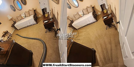 side by side of carpet