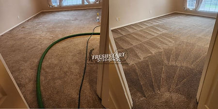before and after carpet cleaning