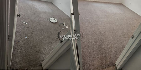 before and after of carpet