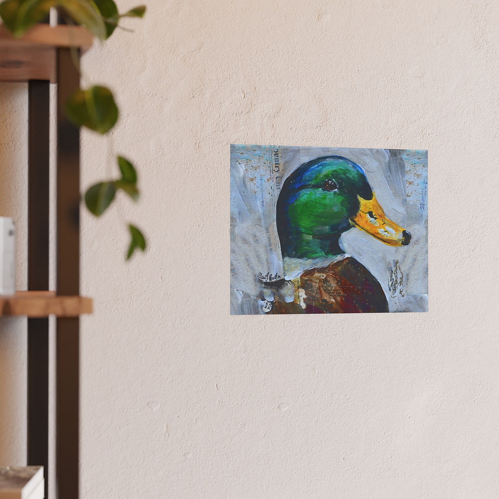 Thumbnail: Paddles the Duck Fine Art Print