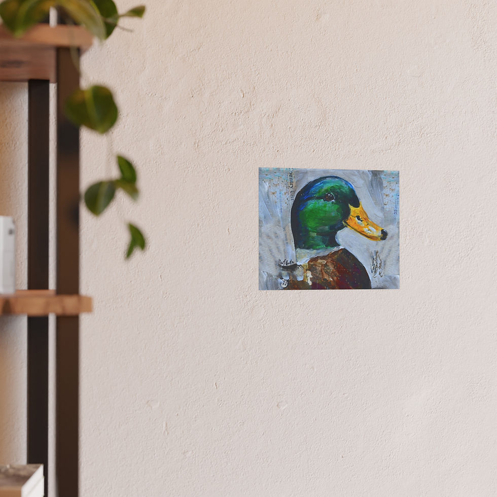 Thumbnail: Paddles the Duck Fine Art Print