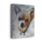Thumbnail: Minnie Chihuahua reproduction on canvas