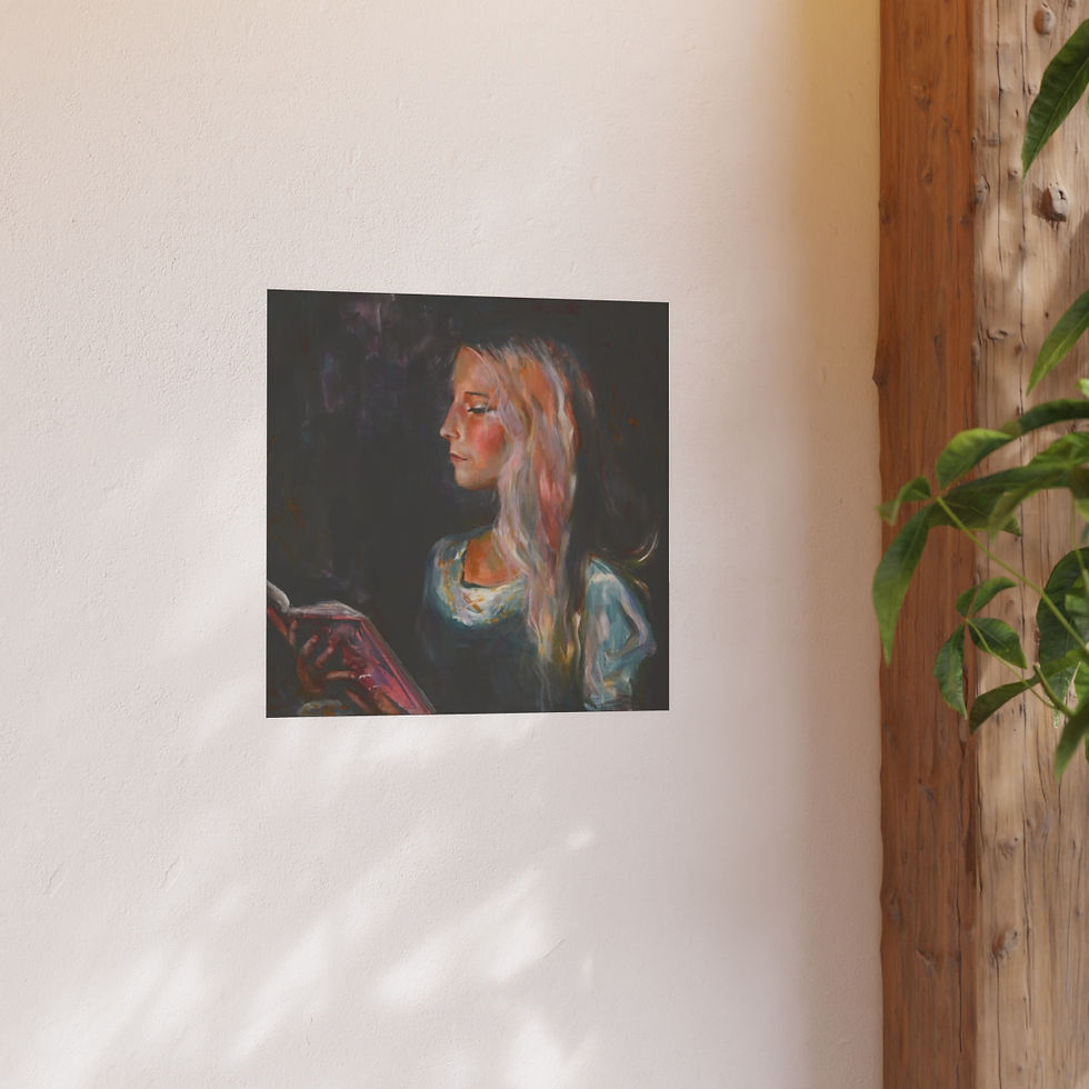 Thumbnail: Studying Wonderland Art Print Reproduction