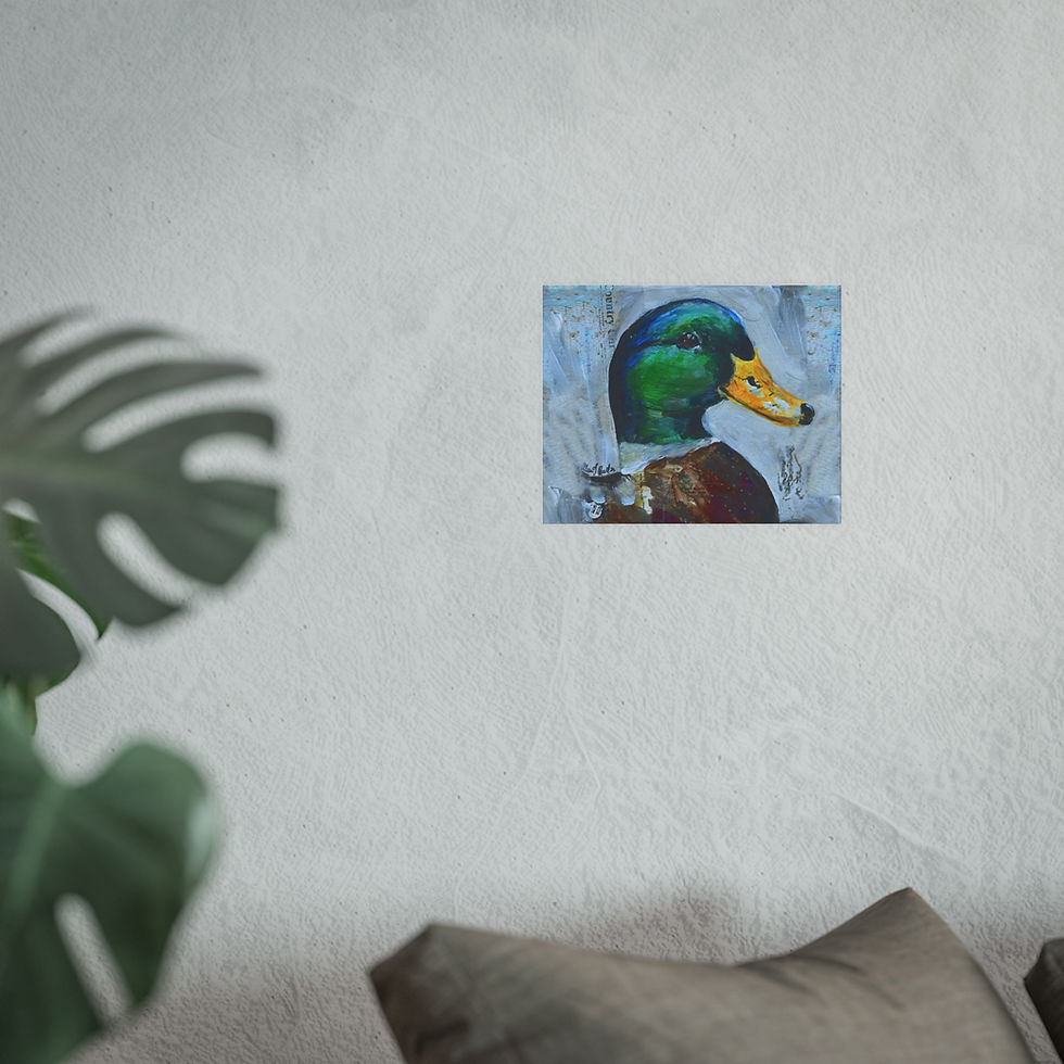 Thumbnail: Paddles the Duck Fine Art Print