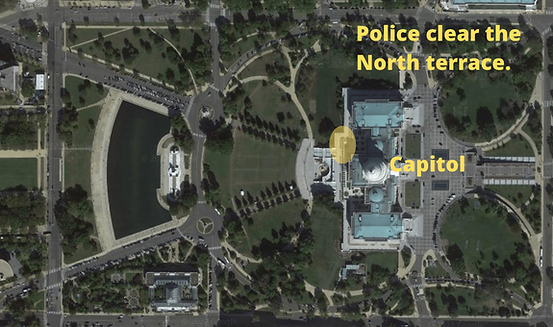 Aerial shot of U.S. Capitol