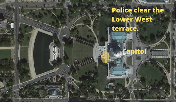 Aerial shot of U.S. Capitol