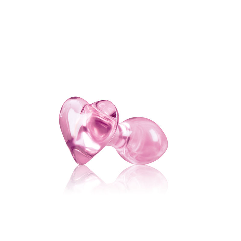 Thumbnail: Crystal Heart Glass Anal Plug