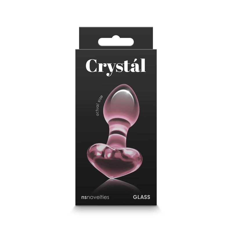 Thumbnail: Crystal Heart Glass Anal Plug