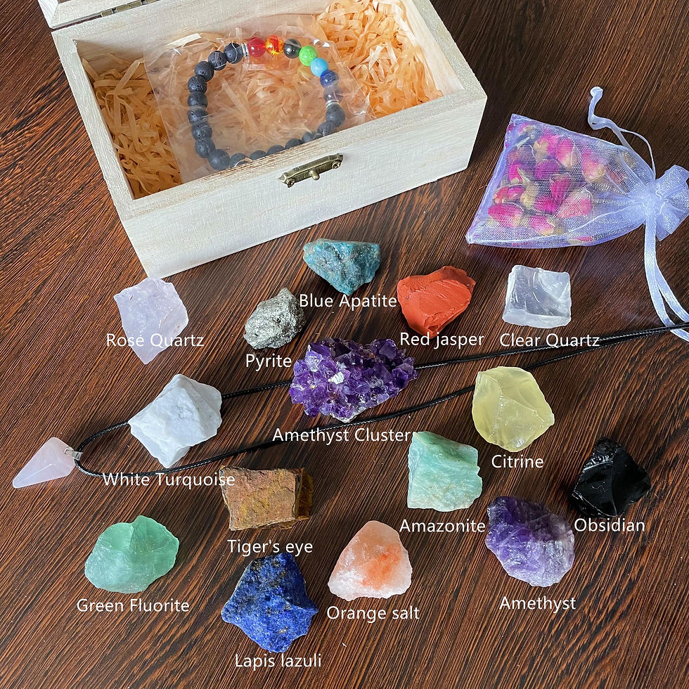 Thumbnail: Custom Natural Stone Crystal Crafts Chakra Stones Crystals Healing Stones