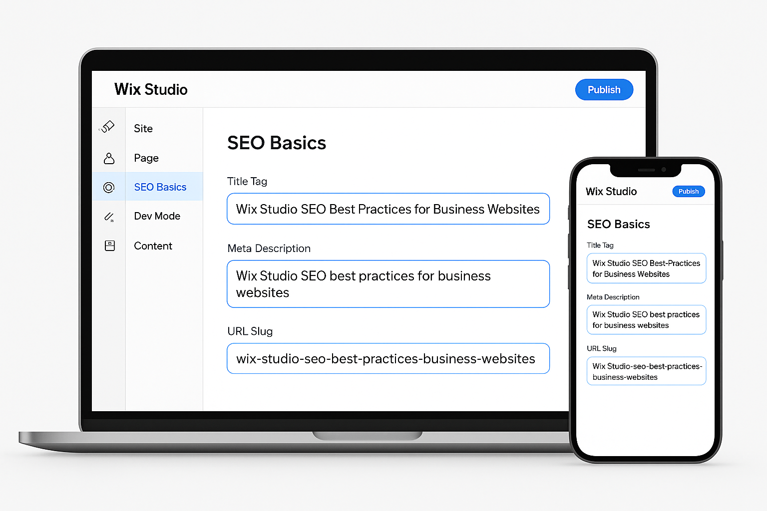 Wix Studio SEO best practices for business websites