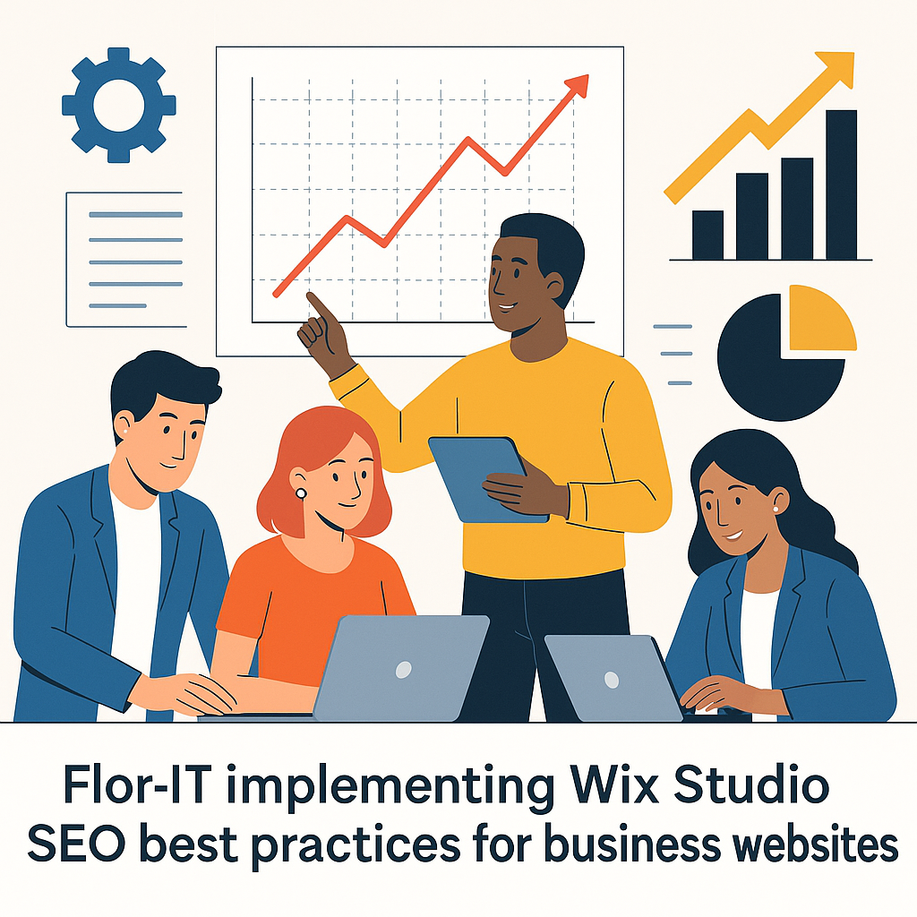 Flor-IT implementing Wix Studio SEO best practices for business websites
