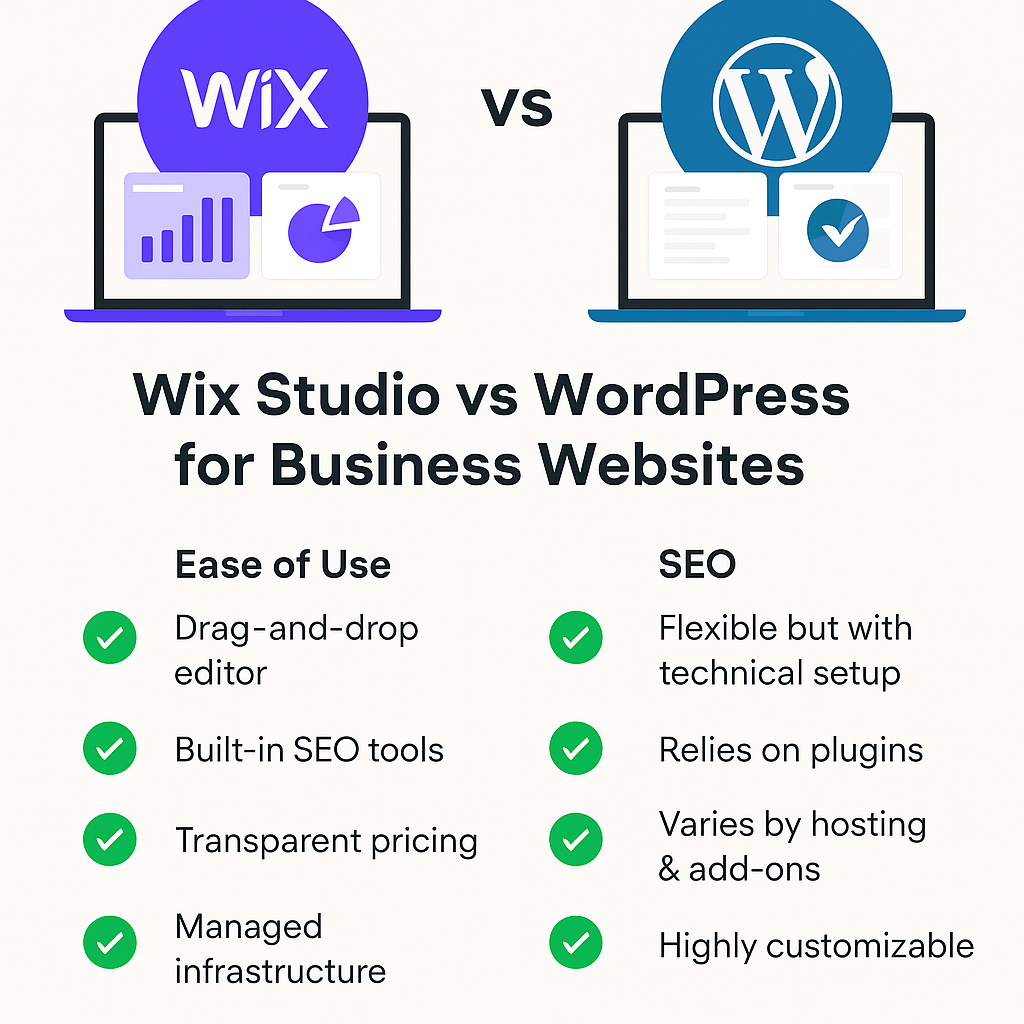 Wix Studio vs WordPress for Business Websites: Which Platform Should You Choose?