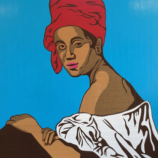 1840 Creole in a Red Headdress