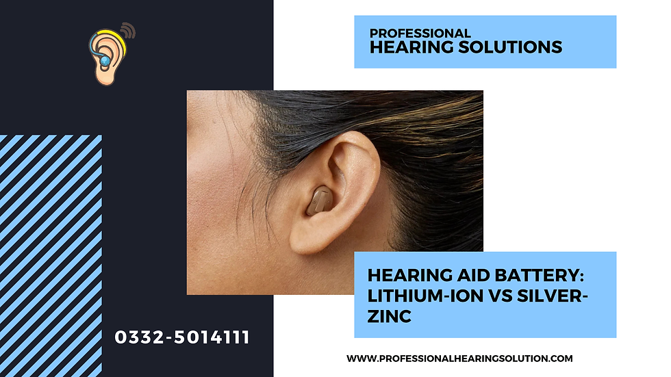 Hearing Aid Battery: Lithium-Ion vs Silver-Zinc