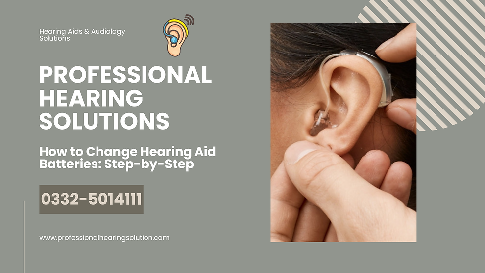How to Change Hearing Aid Batteries: Step-by-Step