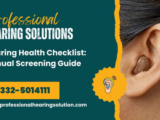 Hearing Health Checklist: Annual Screening Guide