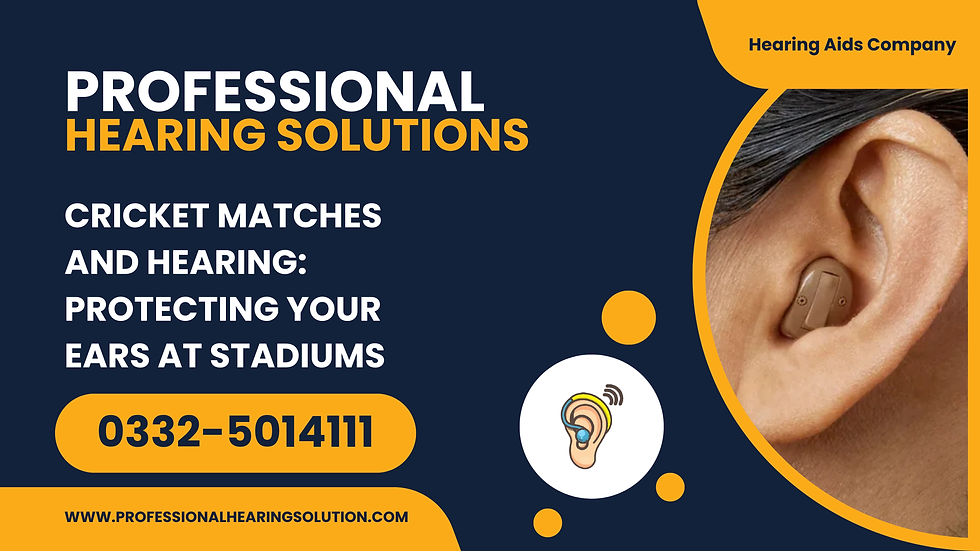 Cricket Matches and Hearing: Protecting Your Ears at Stadiums