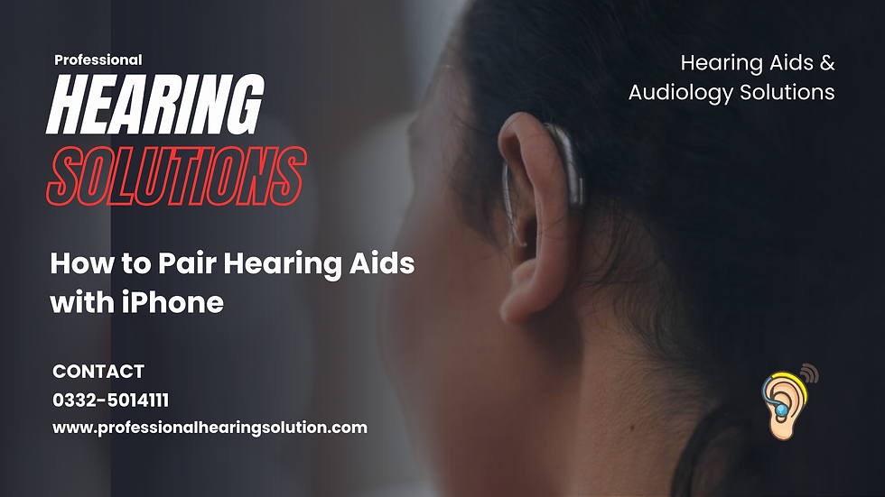 How to Pair Hearing Aids with iPhone