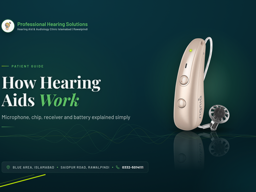 How do hearing aids work: parts of a Signia RIC hearing aid explained, Professional Hearing Solutions Islamabad