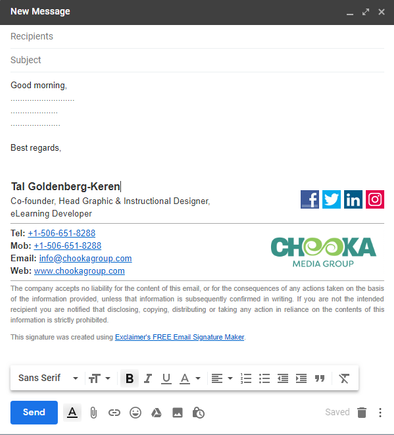 brand your email signature business email signature
