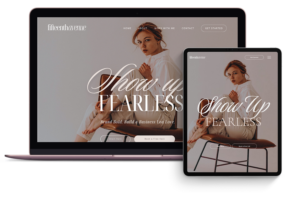 A beautiful website designed by Design By Ria in Derbyshire