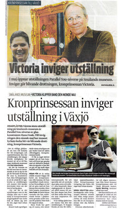 2009_04_09_Smalandsposten_KronprinsessanInvigerUtstallningIVaxjo