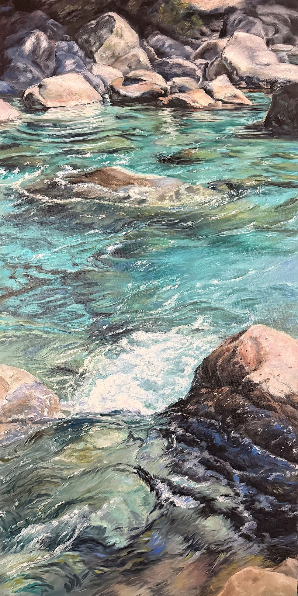 Cold Feet painting by Beth Arko