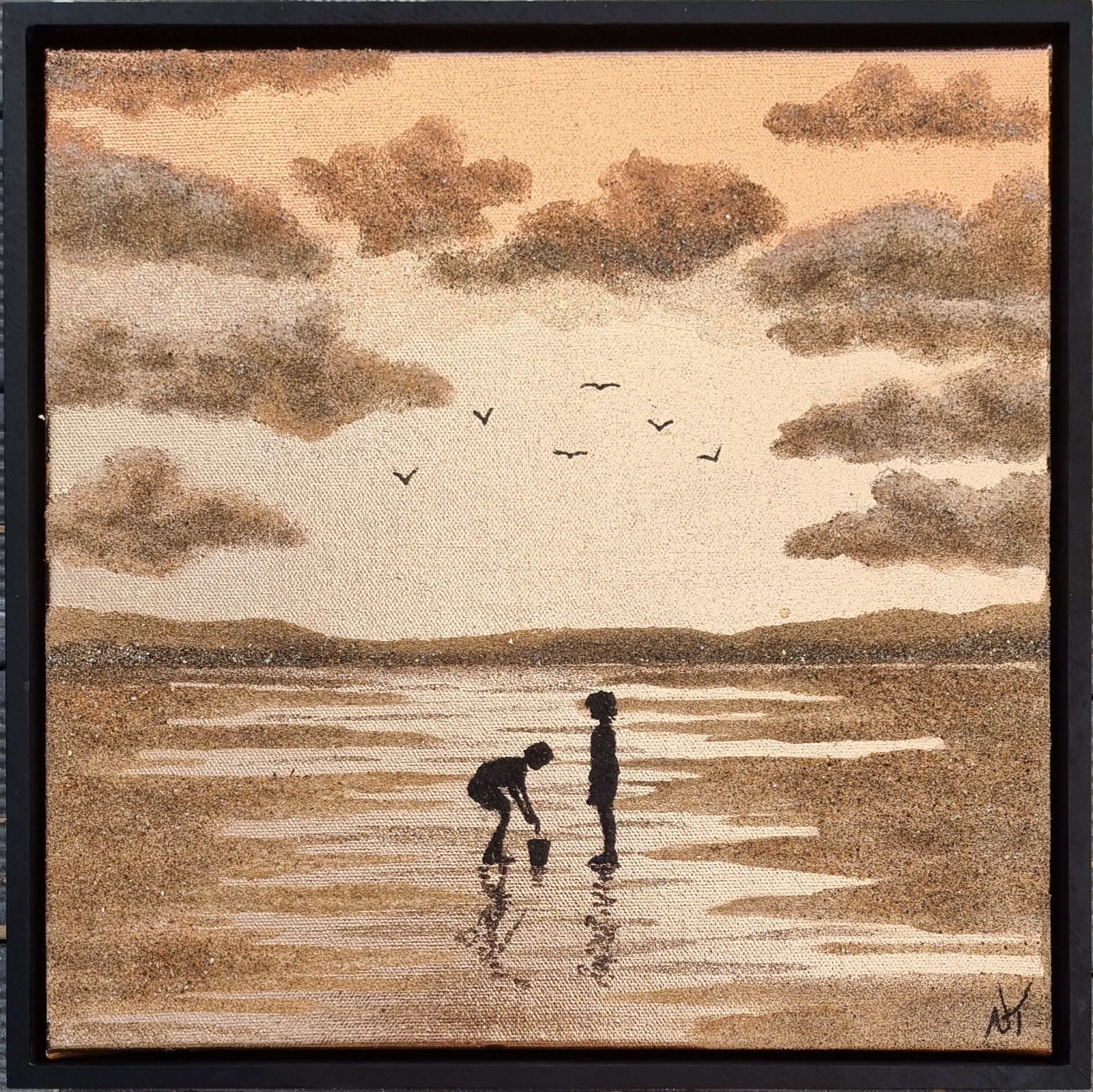 A Day On The Beach artwork by Nancy Tschetner