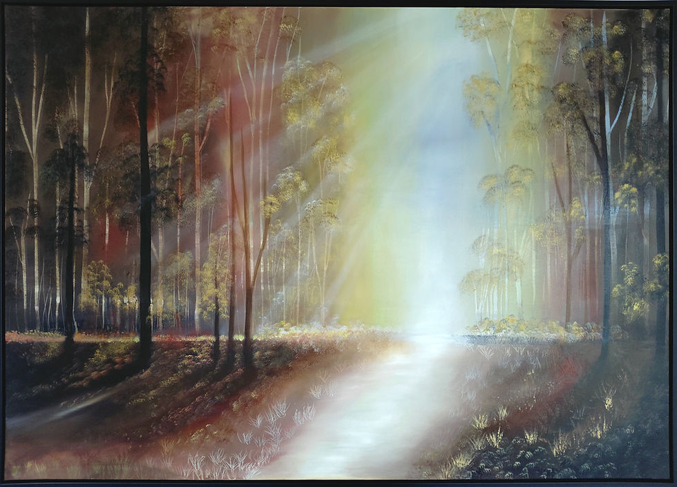 Forest pulse painting by Monique Jackett