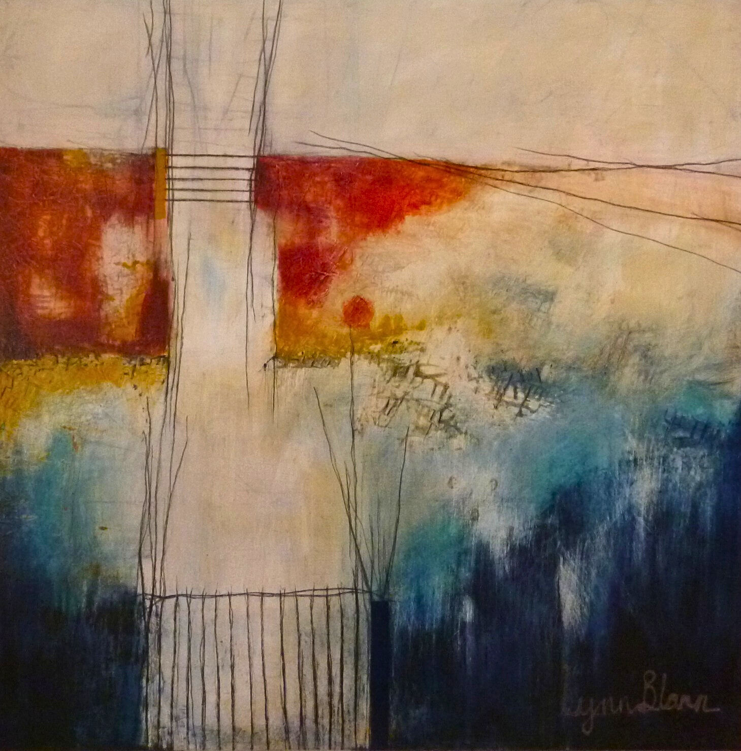 Gates painting by Lynn Blann