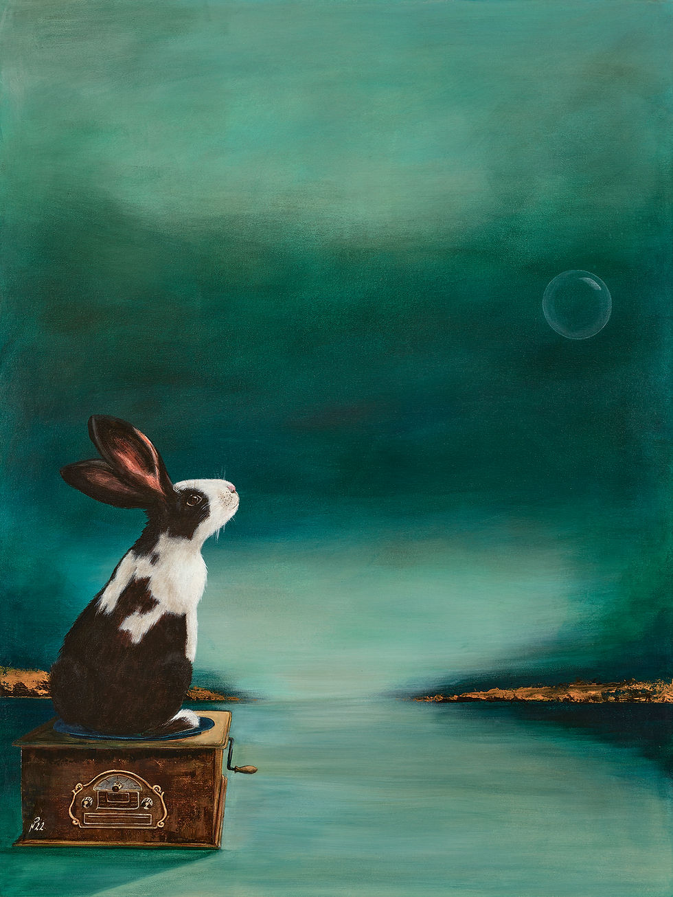 His Masters Voice print by Diana Nicholson-Plank