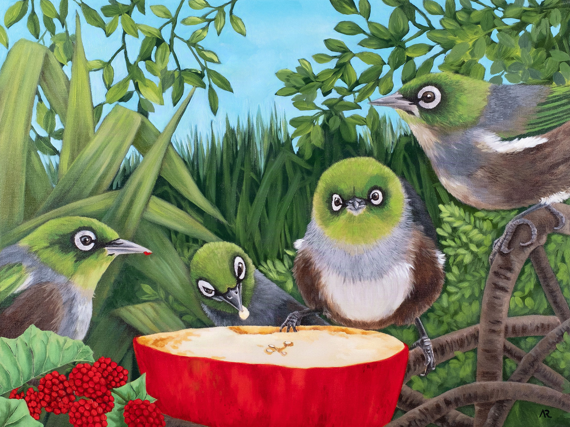 Berry Appealing painting by Andrea Robinson