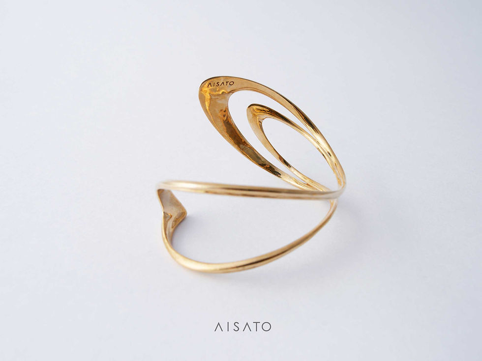 Thumbnail: Loop Bracelet_ Grossygold/Silver